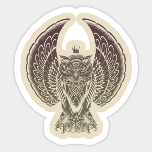 Owl Wings Sticker